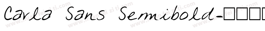 Carla Sans Semibold字体转换